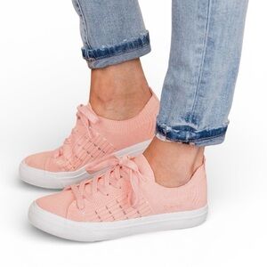 Blowfish Past Time Knit Sneaker in Sweet Shrimp (Pink) Size 8